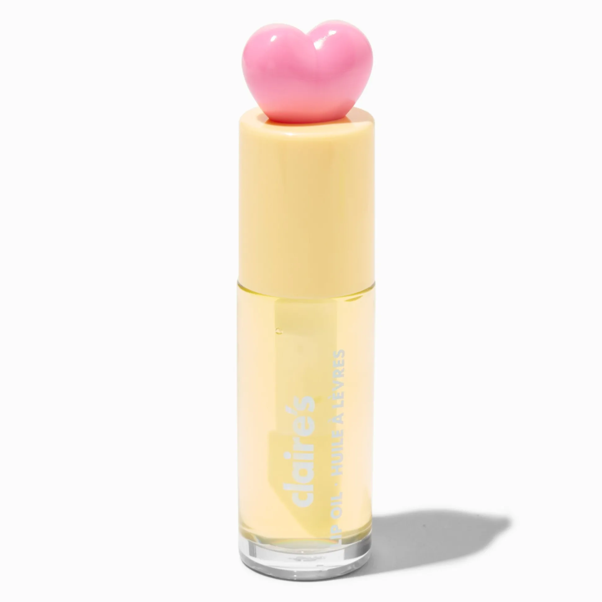 Pink Heart Yellow Lip Oil
