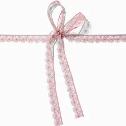 Pink Lace Bow Choker Necklace