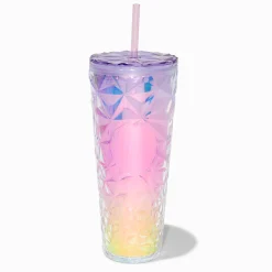 Pink Ombré Faceted Tumbler