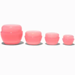Pink Reusable Travel Bottle Set - 4 Pack