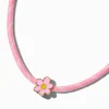 Pink Rope Flower Pendant Necklace