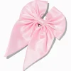Pink Satin Hair Bow Clip