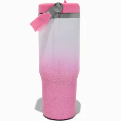 Pink Sparkle Stainless Steel Water Bottle