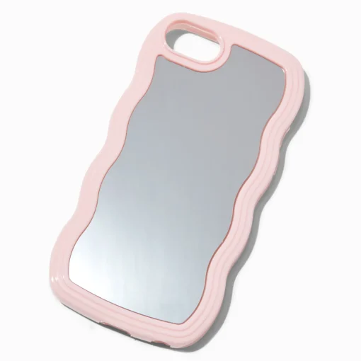 Pink Trim Wavy Mirror Phone Case - Fits iPhone® 6/7/8/SE