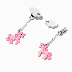 Pink Unicorn & Cloud Drop Earrings