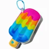 Puffy Rainbow Ice Pop Mini Diary Keychain