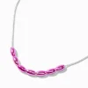 Purple Anodized Slide Bead Chain Necklace