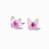 Purple Butterfly Stud Earrings