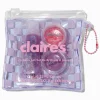 Purple Checkered Lip Gloss Palette Set - 3 Pack