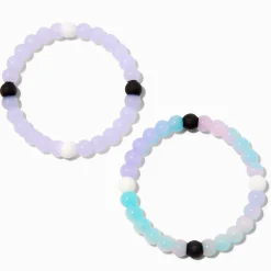 Purple Glow in the Dark Fortune Bracelets - 2 Pack
