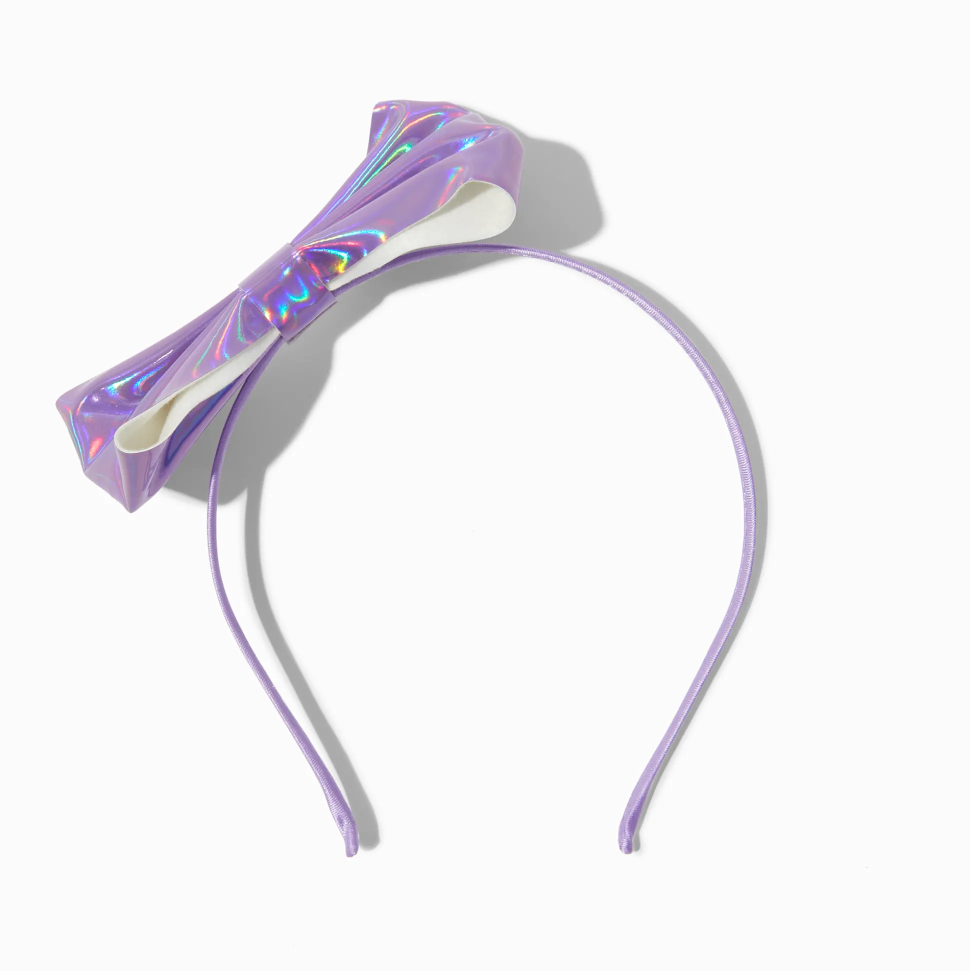 Purple Holographic Side Bow Headband