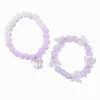Purple Ombré Butterfly Stretch Bracelets - 2 Pack