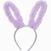 Purple Tulle & Pearl Bunny Ears Headband