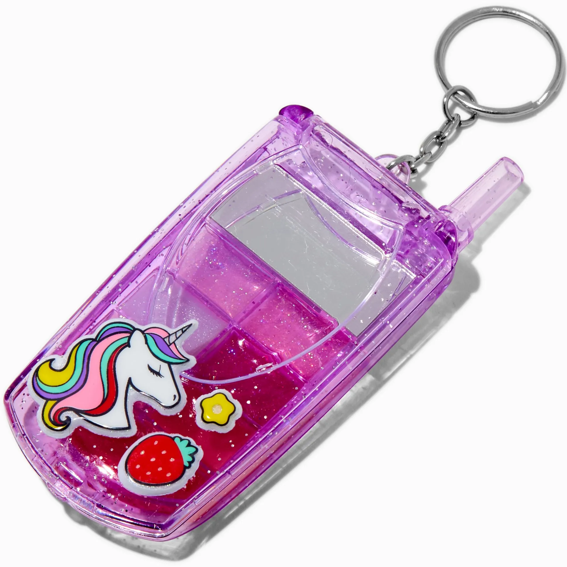 Purple Y2K Unicorn Flip Phone Lip Gloss Set