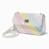 Rainbow Sheen Striped Crossbody Bag