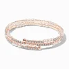Rose Gold-tone Crystal & Pearl Wrap Bracelet