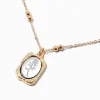 Rose Signet Pendant Necklace