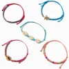 Seashell Woven Adjustable Bracelets - 5 Pack