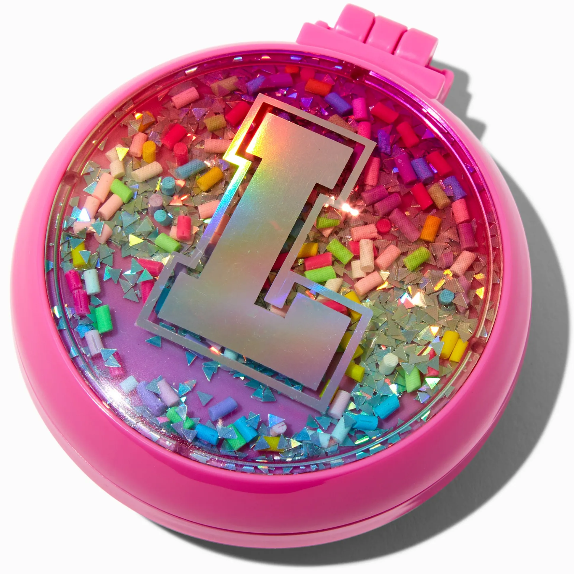 Shaky Sprinkles Initial Pop-Up Hair Brush - L