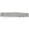 Silver Rhinestone Rectangle Hair Barrette