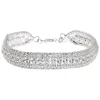 Silver Rhinestone Royal Chain Bracelet
