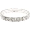 Silver Rhinestone Stretch Bracelet
