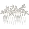 Silver Rhinestone Vine Hair Comb