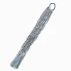 Silver Tinsel Braid Faux Hair Tie