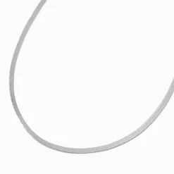 Silver-tone Basic Snake Chain Necklace