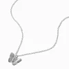 Silver-tone Butterfly Pendant Necklace