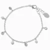 Silver-tone Cubic Zirconia & Pearl Confetti Bracelet