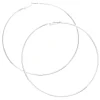 Silver-tone 100mm Hoop Earrings