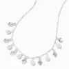 Silver-tone Pearl Dangle Necklace