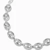 Silver-tone Pop Tab Chain Necklace