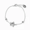Silver-tone Puffy Star Bracelet