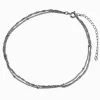 Silver-tone Stainless Steel Multi-Strand Twist Ball Chain Anklet