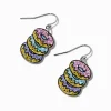 Sparkly Acrylic Donut Stack Drop Earrings