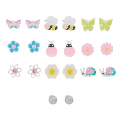 Spring Mix Stud Earrings - 10 Pack