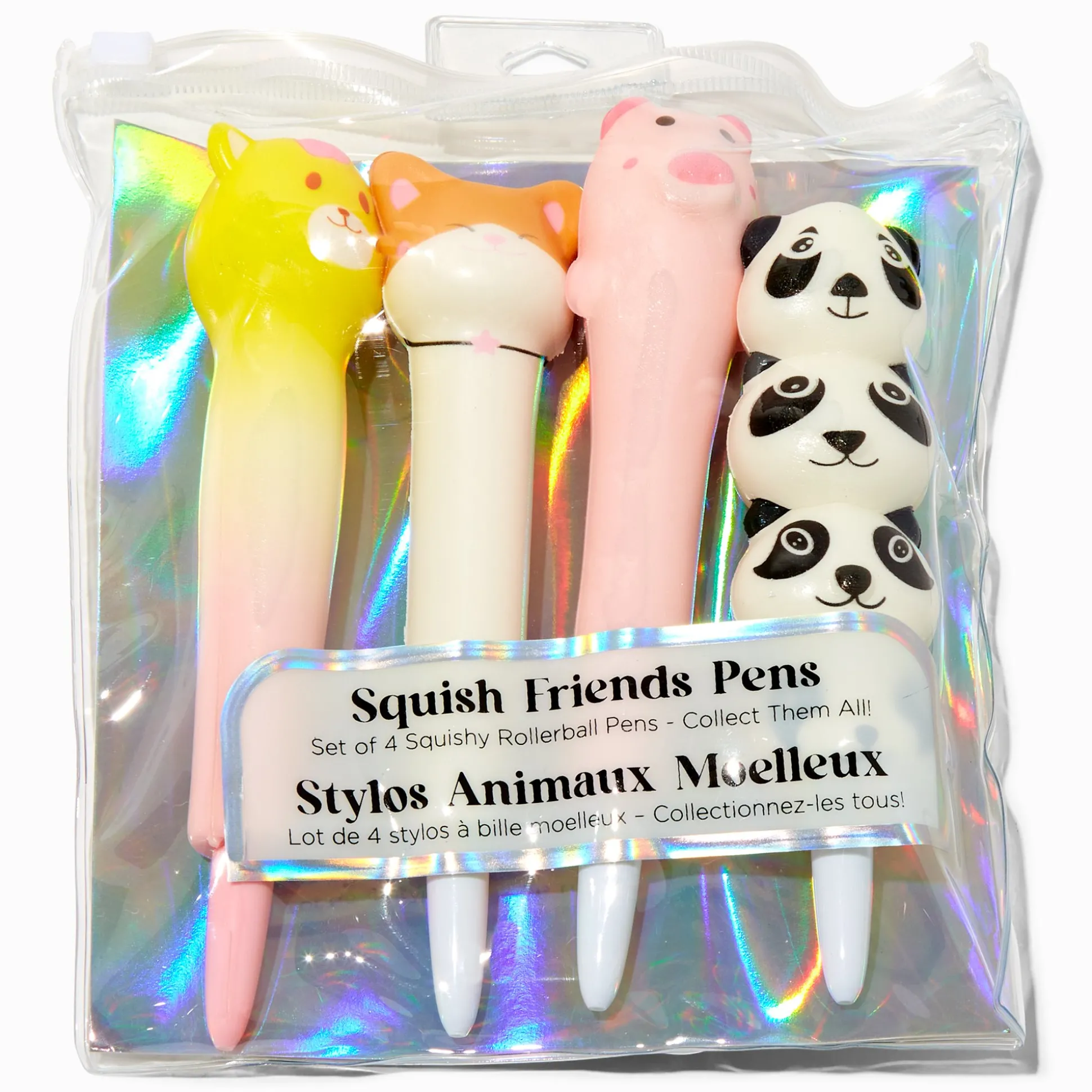 Squish Friends Multicolored Rollerball Pen Set - 4 Pack