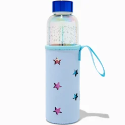 Star Glass Water Bottle with Sleeve