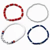 Stars & Stripes Beaded Stretch Bracelets - 4 Pack
