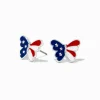 Stars & Stripes Butterfly Stud Earrings