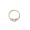 Sterling Silver Rose Gold Cartilage Hoop Ring