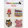 StickerBeans® x Strawberry Shortcake™ Rhinestone Sticker Set - 4 Pack