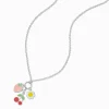 Strawberry, Flower, & Cherry Charm Pendant Necklace
