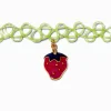 Strawberry Mood Pendant Tattoo Choker Necklace