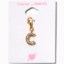 T H E M E x Claire's Gold-tone C Initial Charm