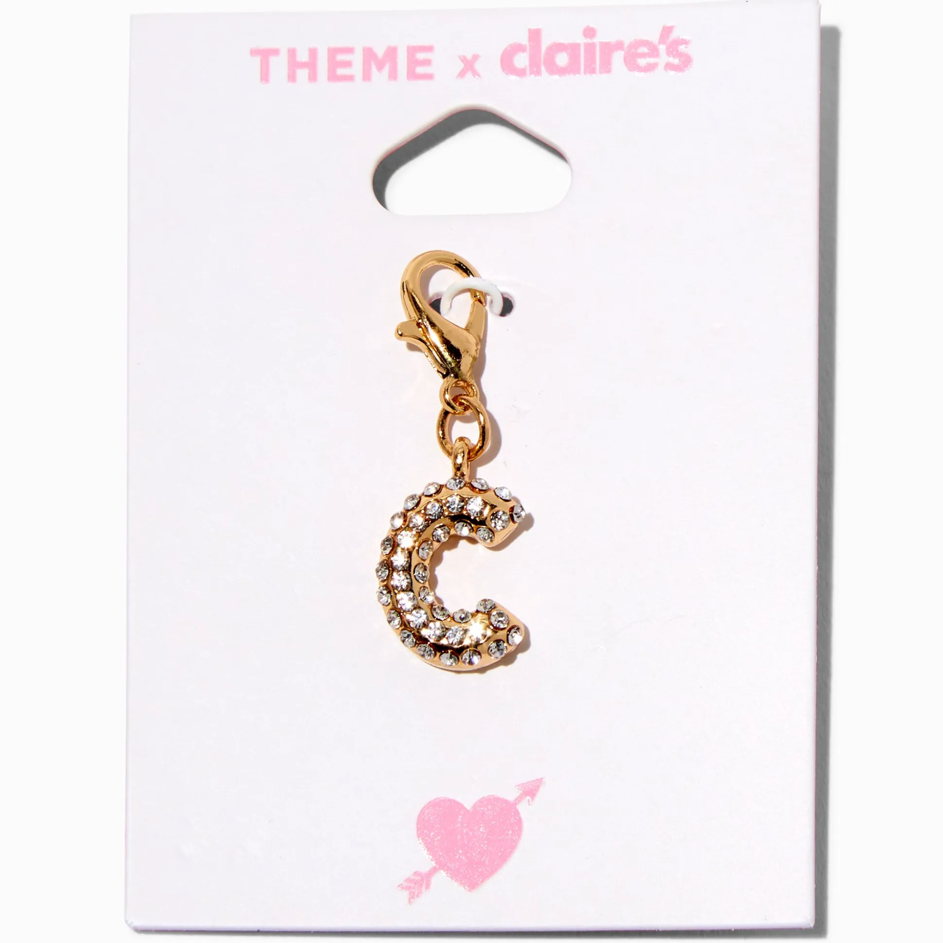 T H E M E x Claire's Gold-tone C Initial Charm