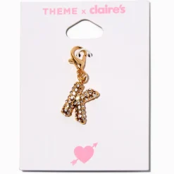 T H E M E x Claire's Gold-tone K Initial Charm