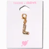 T H E M E x Claire's Gold-tone L Initial Charm
